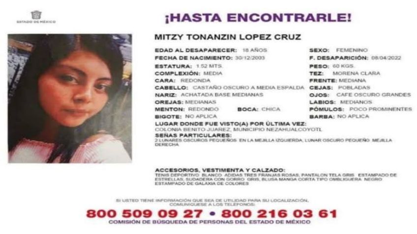 “No puedo enfermarme o caer hasta que encuentre a mi hija”: Madre de Mitzy Tonanzy, alumna desaparecida del CCH