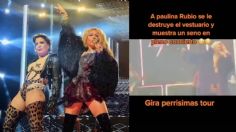 Paulina Rubio enseña de más en pleno concierto; su vestuario se movió inesperadamente | VIDEO