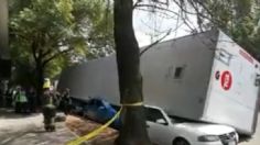 CDMX: Tráiler vuelca y aplasta varios vehículos en colonia Industrial Vallejo | VIDEO