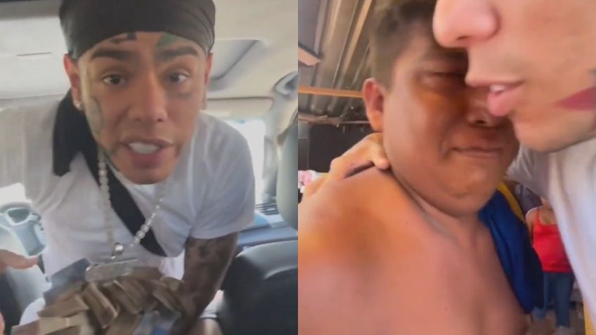 El polémico rapero "Tekashi 6ix9ine" regala 1 millón de pesos a familia mexicana y se vuelve viral | VIDEO