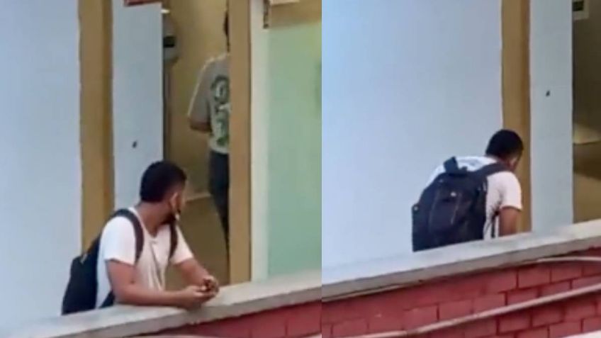 VIDEO: Indigna universitario que acosaba a compañeras; las grababa en el baño