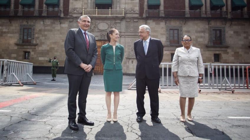 AMLO recibió el respaldo de Claudia Sheinbaum, Rosa Icela Rodríguez y Adán Augusto durante la visita de Pietro Parolin