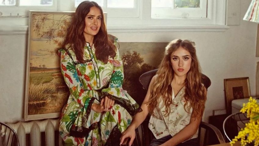 Salma Hayek y su hija Valentina cautivan posando desde su intimidad para la portada de Vogue: FOTOS