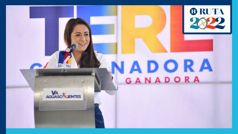 Teresa Jiménez, candidata al gobierno de Aguascalientes