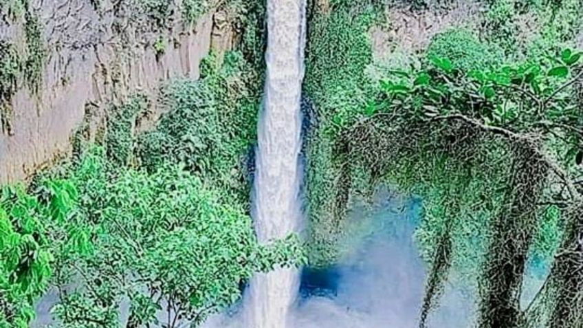 En Veracruz, estiaje acaba con la cascada Salto Grande