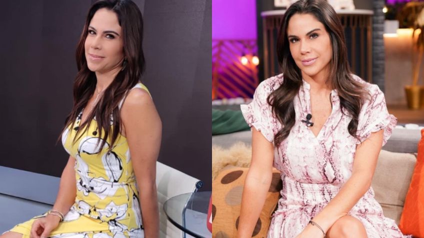 Paola Rojas presume las mejores piernas de Televisa con coqueta mini falda de cuero | FOTO