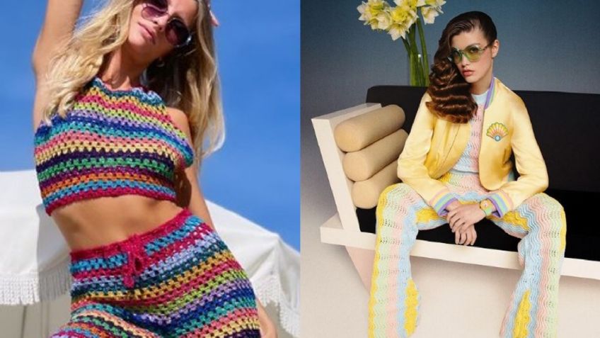 Pantalones crochet; así puedes usar la prenda más deseada de la primavera