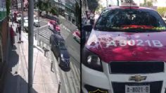 Taxista atropella a ciclista en Coyoacán; este fue el momento exacto: VIDEO