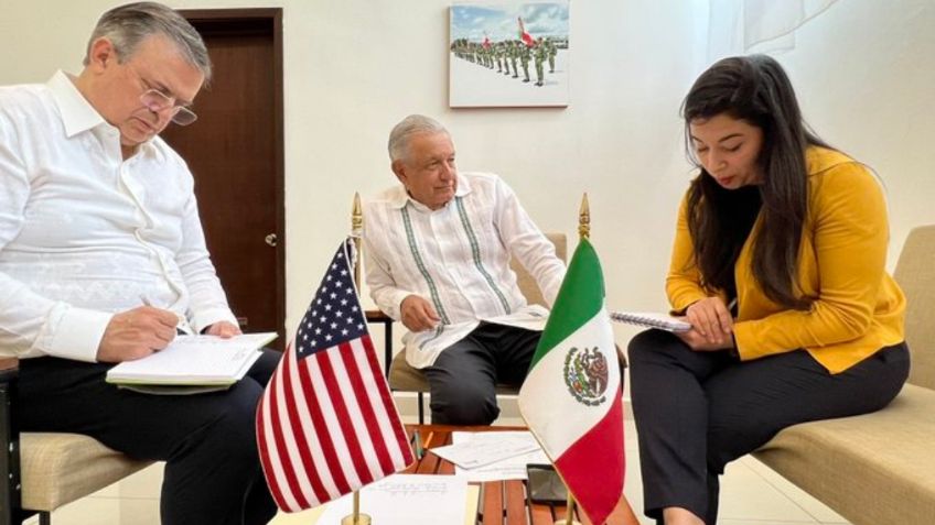 AMLO envía a Ebrard a Washington tras "llamada cordial" con Biden