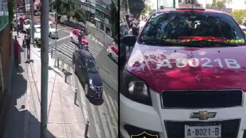 Taxista atropella a ciclista en Coyoacán; este fue el momento exacto: VIDEO