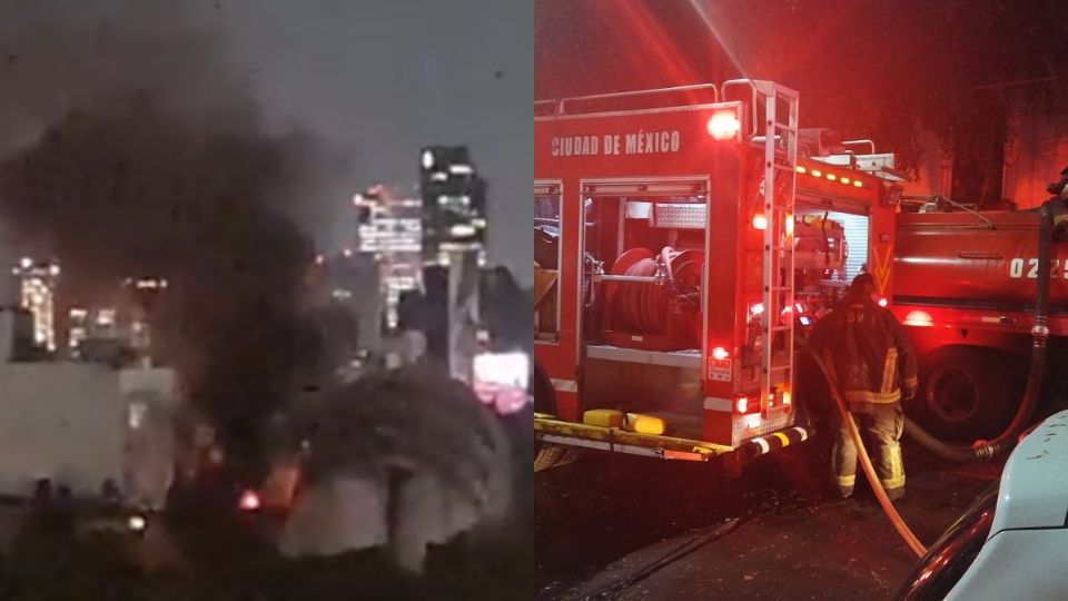 El incendio se registró en la colonia Roma Sur