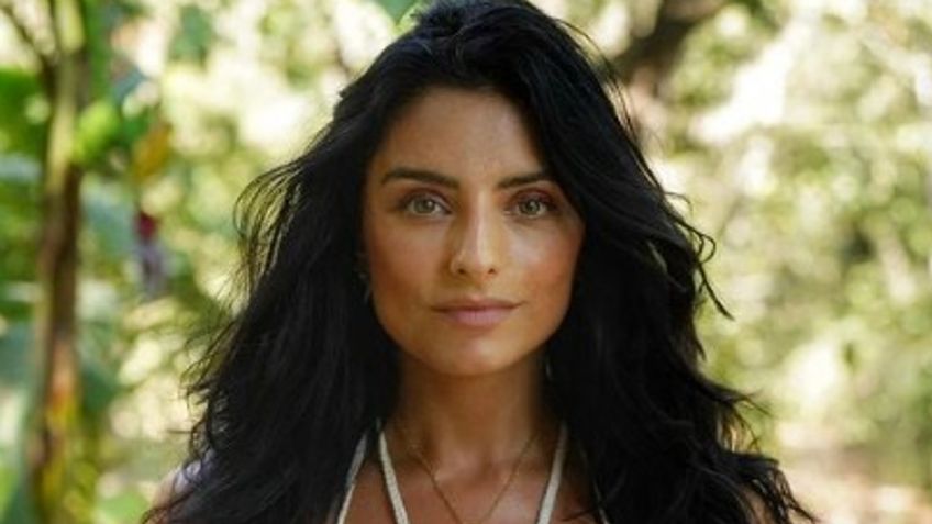 En bikini, Aislinn Derbez presume baño con hielos | FOTO