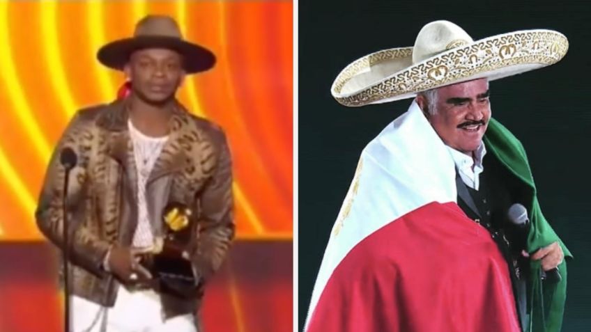 "No vino": Presentador desconoce la muerte de Vicente Fernández en los Grammy 2022 y lo critican en redes