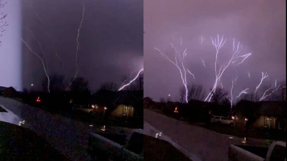 El impresionante video de la tormenta eléctrica viralizó en las redes.