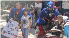 Bomberos se disfrazan de superhéroes para celebrar el Día del Niño en hospital de Guadalajara