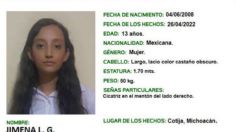 Jimena, joven de 13 años desaparecida en Cotija, fue extorsionada y amenazada, asegura su madre