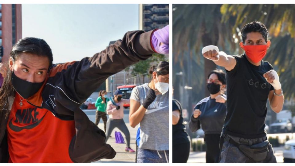 Se realizó el segundo entrenamiento rumbo a la clase masiva de Box en el Zócalo de la CDMX
FOTO: Especial