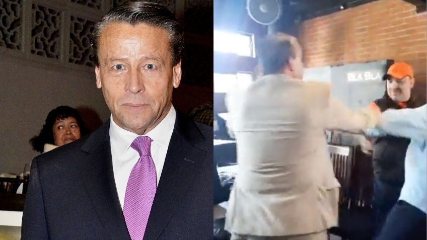 ¡Eres un cerdo!: Alfredo Adame se lanza a golpes contra el abogado de Carlos Trejo | VIDEO