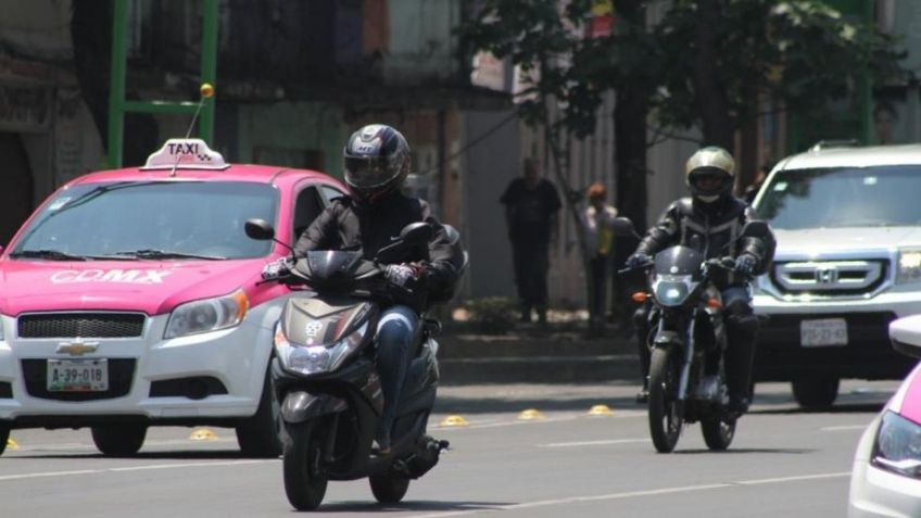 Incidentes de tránsito en motocicletas aumentó en la CDMX, advierte Semovi