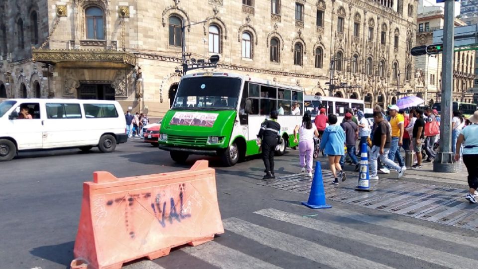 El cierre de calles en las inmediaciones al mitin en apoyo a AMLO por la Reforma Eléctrica