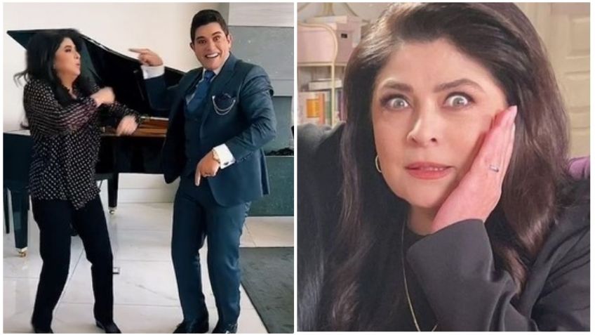 Victoria Ruffo baila 'La Chona' en TikTok con Ernesto Laguardia; tunden al actor: VIDEO