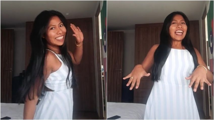 "Fuera del mercado": Yalitza Aparicio se luce en coqueto mini vestido, ¿anuncia noviazgo? | VIDEO