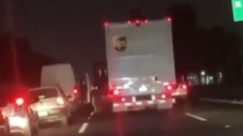 ¡Hubo balazos! El indignante momento en que asaltan a un trailero en la carretera México-Querétaro | VIDEO