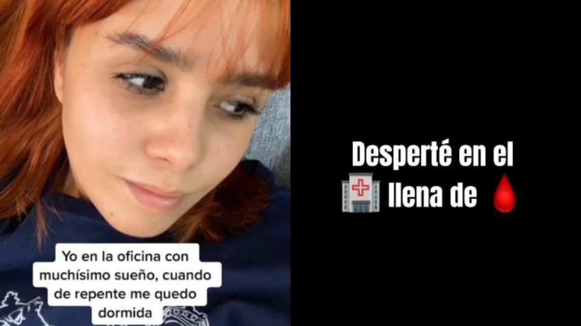 "No se den de alta solitos": Joven se queda dormida en el trabajo y termina en el hospital | VIDEO