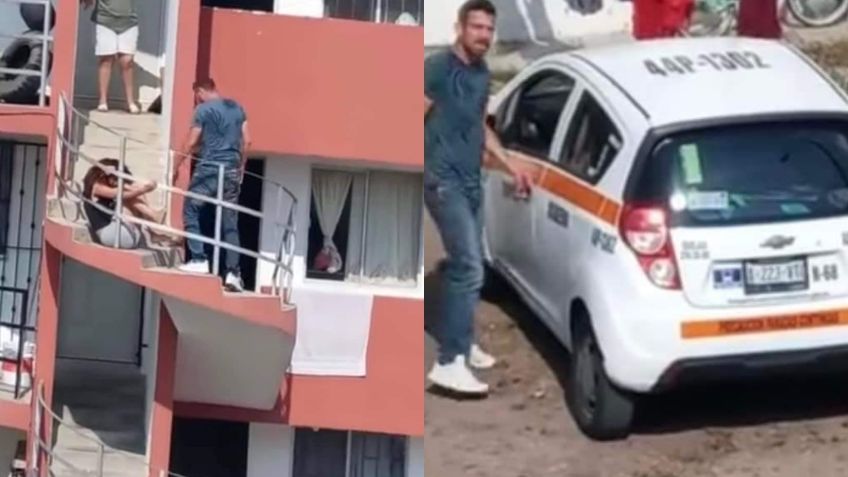 Captan a transportista golpeando a su pareja, en Tamaulipas | VIDEO, IMÁGENES FUERTES