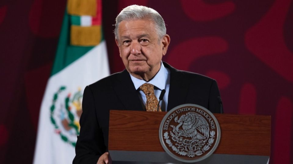 El presidente López Obrador durante su conferencia Mañanera de este viernes. FOTO: Cuartoscuro