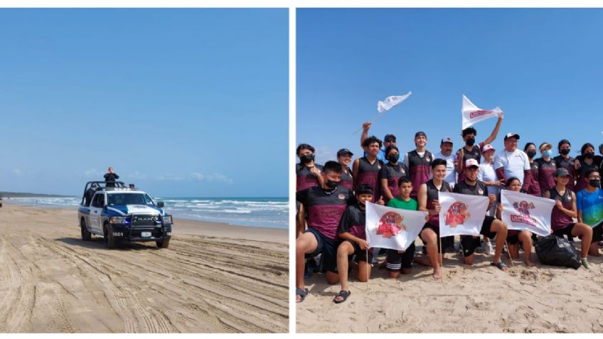 Playa Tesoro, opción segura para turistas en Tamaulipas