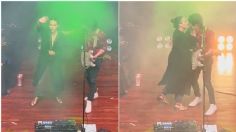 El tierno momento en que Yuya le planta un beso a Siddhartha en pleno concierto | VIDEO