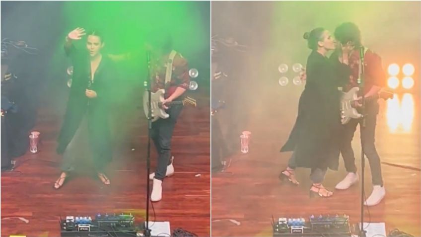 El tierno momento en que Yuya le planta un beso a Siddhartha en pleno concierto | VIDEO