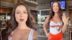 “¿Estás en el menú?: Chica Hooters exhibe las vulgaridades que le hacen algunos clientes