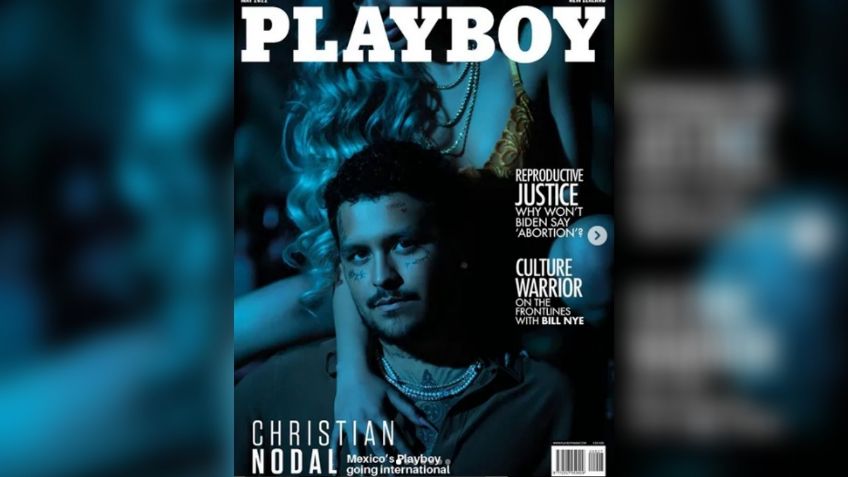 Christian Nodal posa para Playboy; FOTOS sorprenden a sus fans