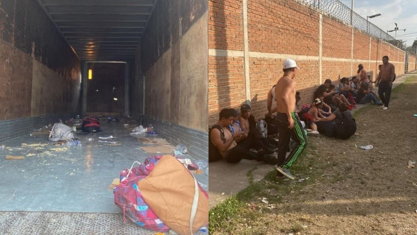 Rescatan a 43 migrantes hacinados en tráiler de Cuautitlán Izcalli