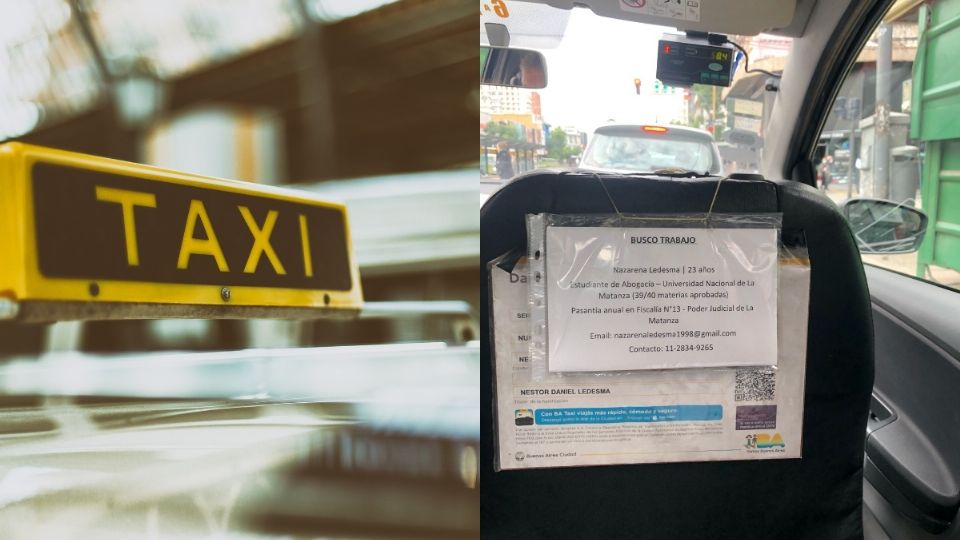 En redes sociales, la foto se volvió viral, pues muchos aplaudieron al padre taxista por apoyar a su hija con los recursos que tiene a su alcance