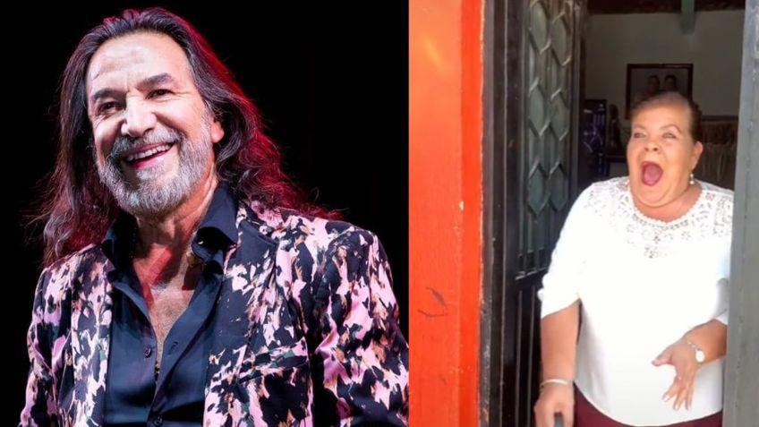 Abuelita se emociona al recibir la foto de su “novio” en tamaño real; era Marco Antonio Solís “El Buki” | VIDEO