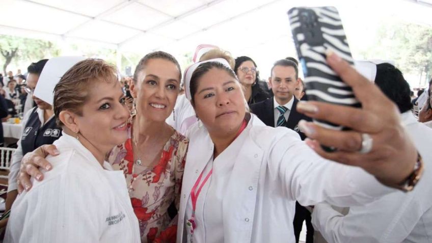 Enfermeras de la CDMX recibirán su base; Sheinbaum promete mejores condiciones laborales