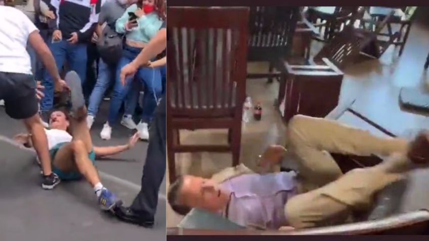 Internautas comparan pelea del profesor del IPN con "patadas de bicicleta" de Alfredo Adame | VIDEO y MEMES