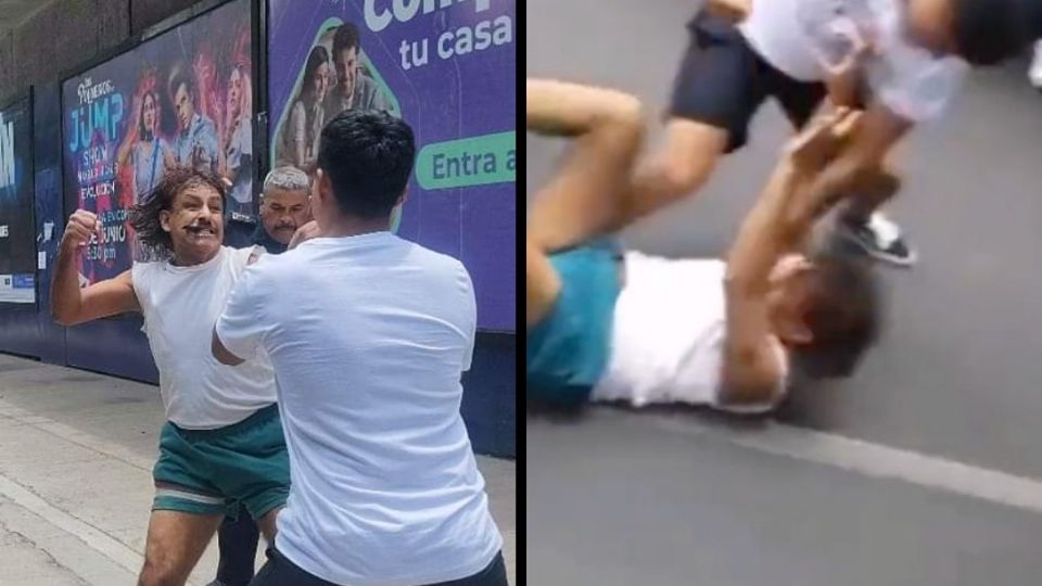 Los hechos ocurrieron afuera del ESIME Zacatenco, por lo que fue graba la pelea por alumnos y peatones.