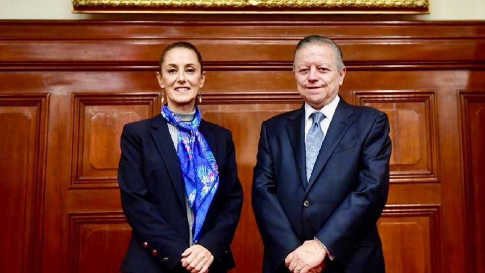 Claudia Sheinbaum se reunió con Arturo Zaldívar 
FOTO: Twitter