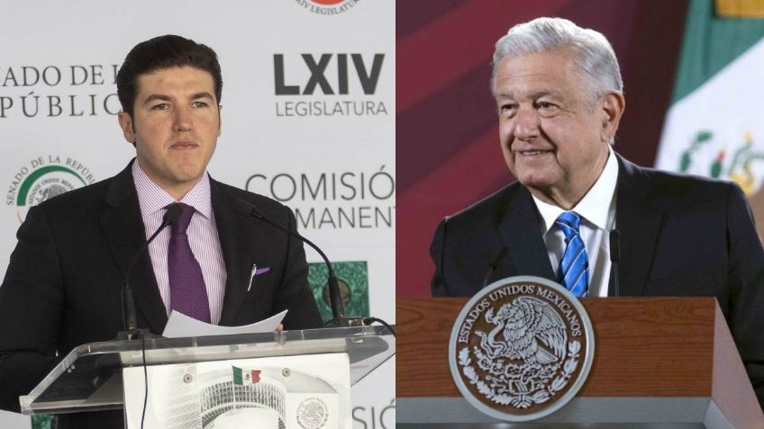 AMLO da respaldo a Samuel García y firma 5 mil 183 mdp para construir presa y tren en NL