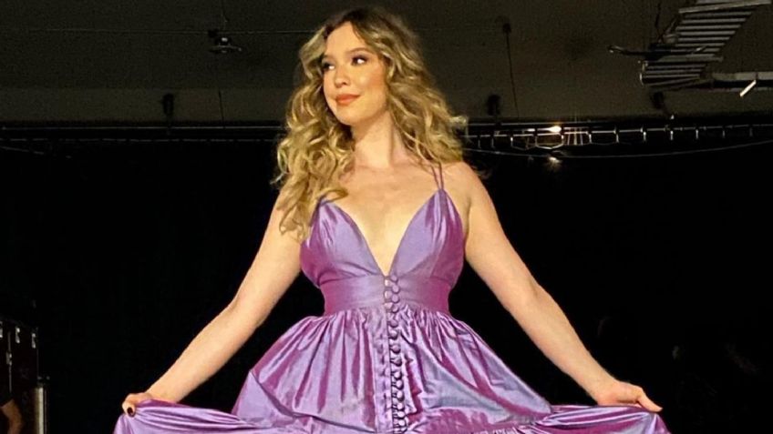 Mía Rubín presume elegante vestido lila y la llenan de elogios | FOTOS