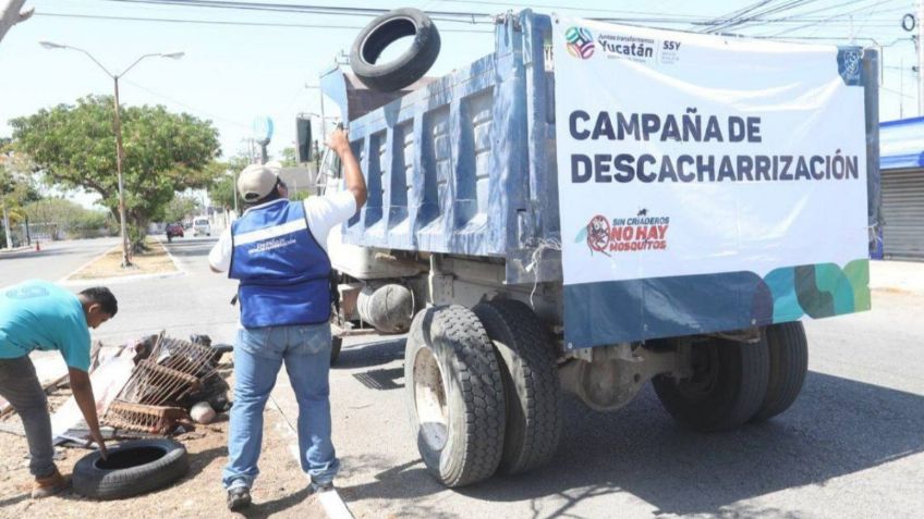 Mérida recolecta más de 301 mil toneladas de cacharros para evitar casos de dengue