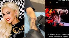 Gwen Stefani autografió el brazo de una fan y ella, ¡se lo tatuó! VIDEO