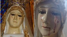 La figura de la Virgen de Fátima que llora supuesto aceite en Jalisco | VIDEO