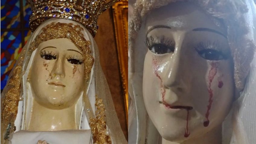 La figura de la Virgen de Fátima que llora supuesto aceite en Jalisco | VIDEO