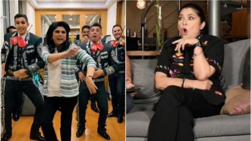 Victoria Ruffo zapatea al ritmo de mariachi en TikTok y conquista la red: VIDEO