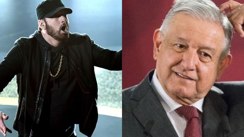 La realidad de la supuesta canción con la que Eminem arremete contra AMLO